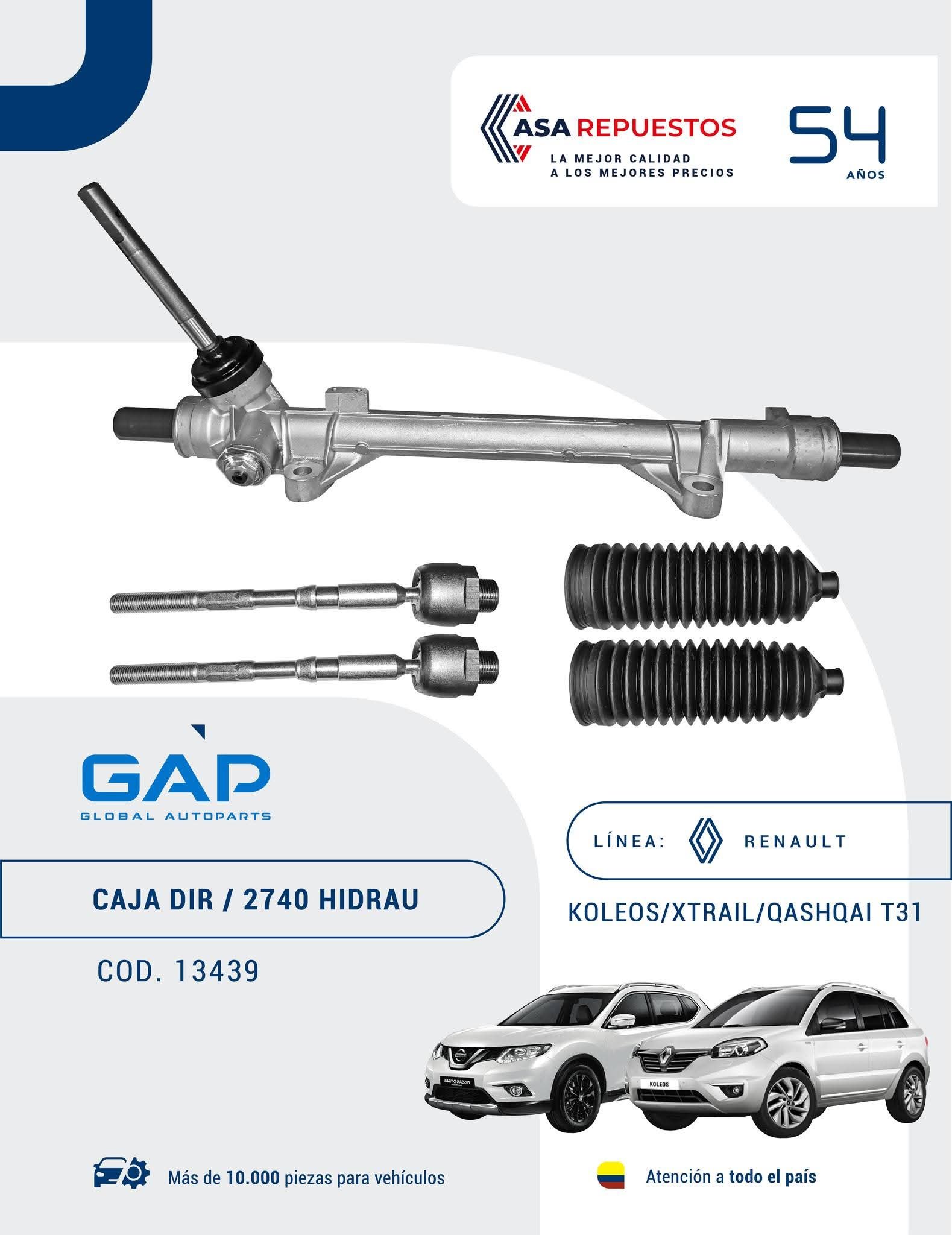 Caja de dirección / 2740 hidrau Renault