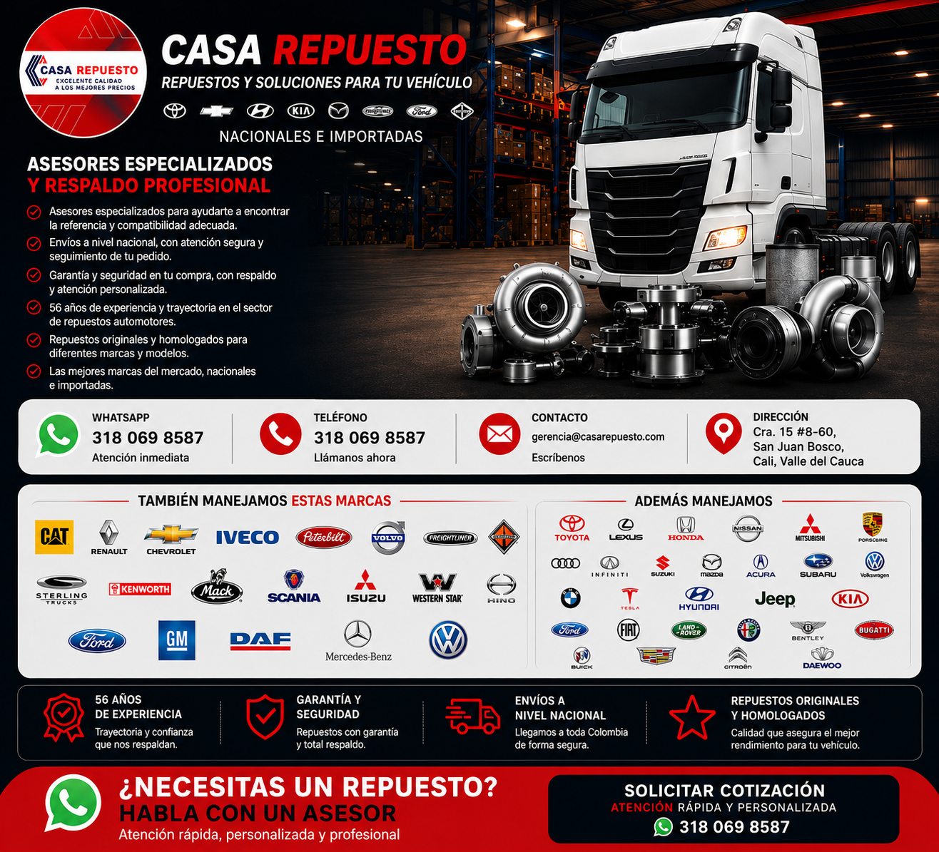 Marcas de vehículos disponibles