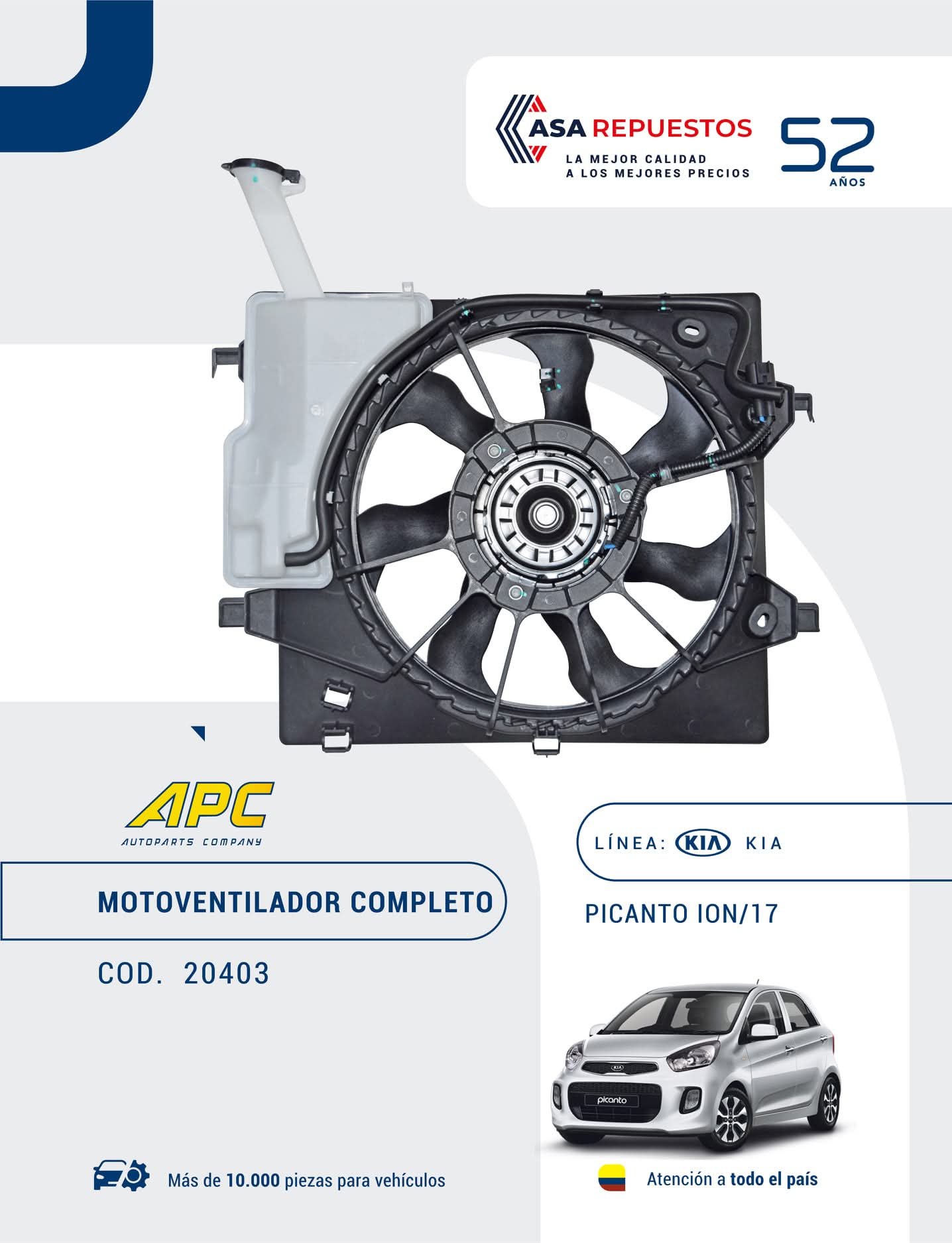 Motoventilador completo Kia
