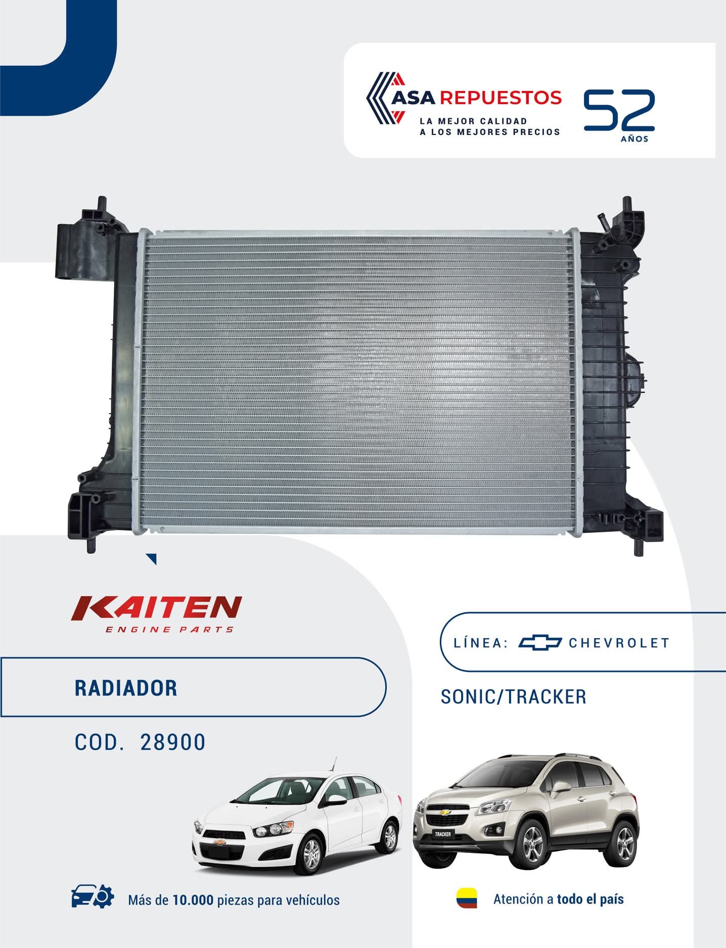 Radiador Chevrolet